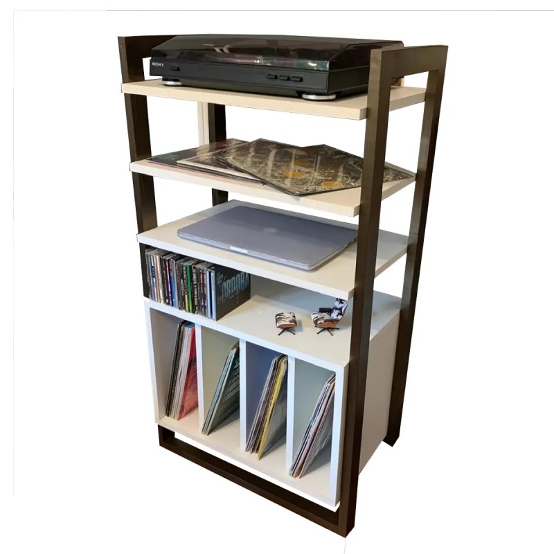 Mueble Para Tornamesa Vinilos Caser De 4 Niveles